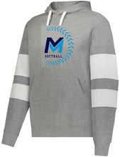Load image into Gallery viewer, Mid Michigan Softball Holloway Hoodie - Navy/Carolina Laces