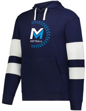 Load image into Gallery viewer, Mid Michigan Softball Holloway Hoodie - White/Carolina Laces
