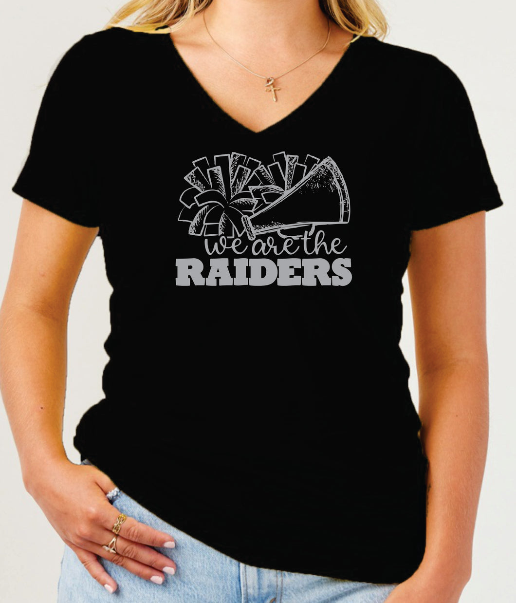 JR Cheer Ladies V-neck (S)