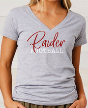 Load image into Gallery viewer, PHS Football Script Ladies V-neck
