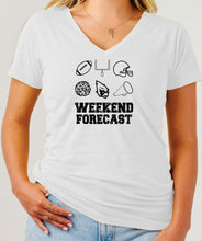 Load image into Gallery viewer, JR Weekend Forecast Ladies V-neck (B)
