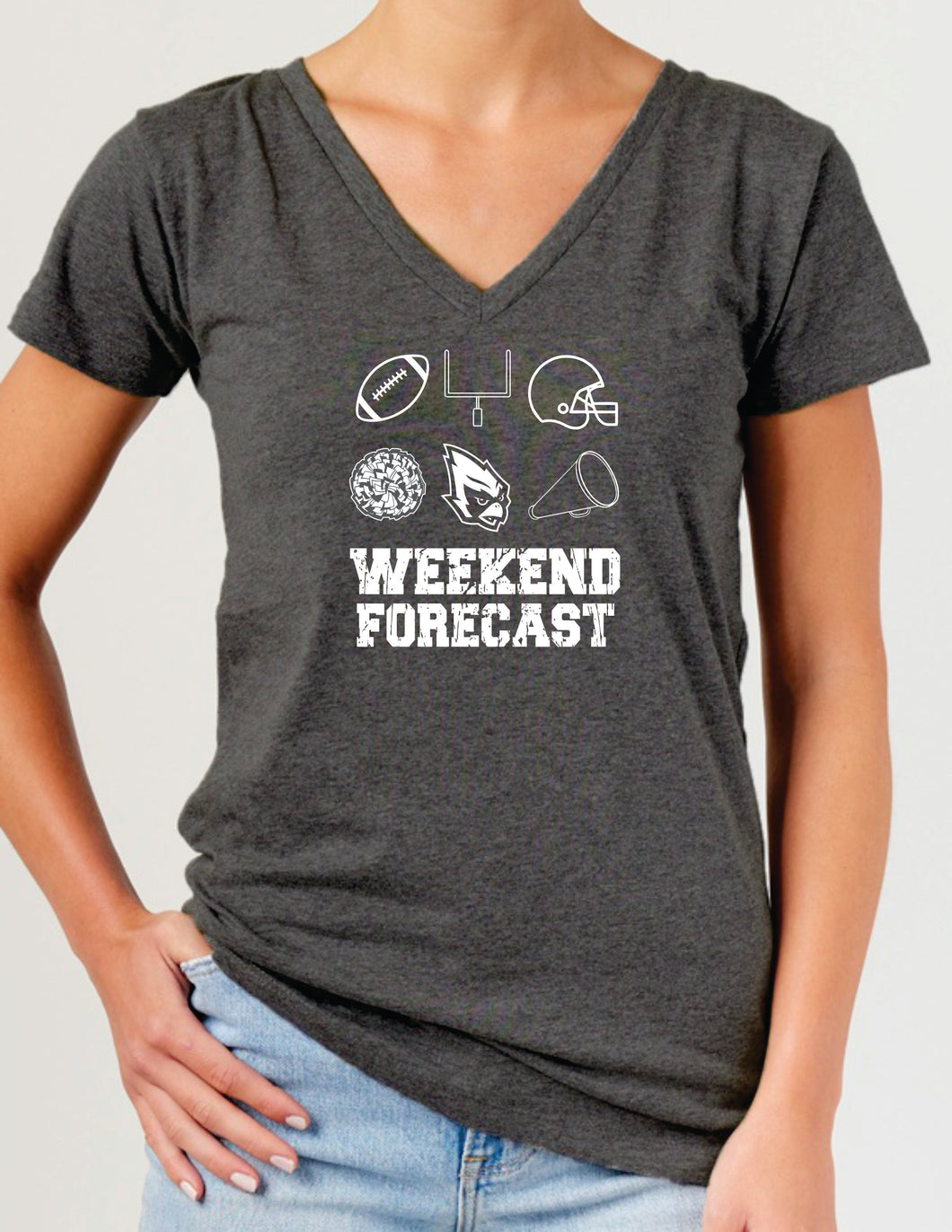 JR Weekend Forecast Ladies V-neck (W)
