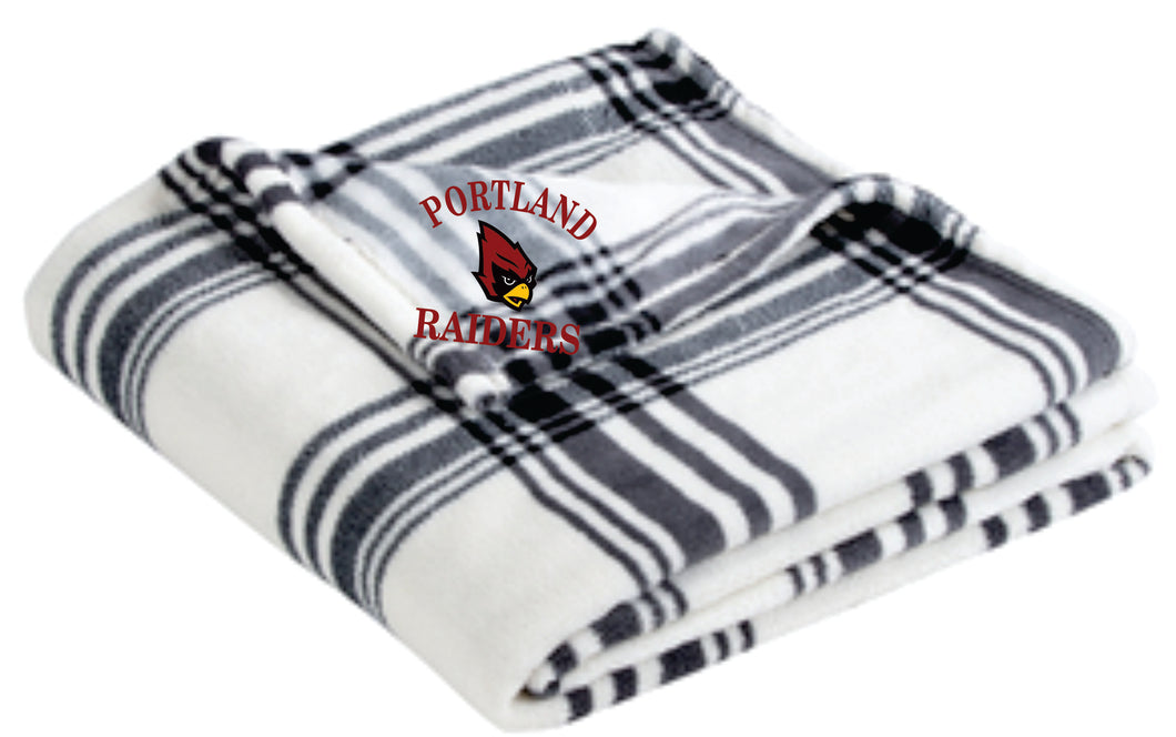 Portland Raiders Plaid Blanket